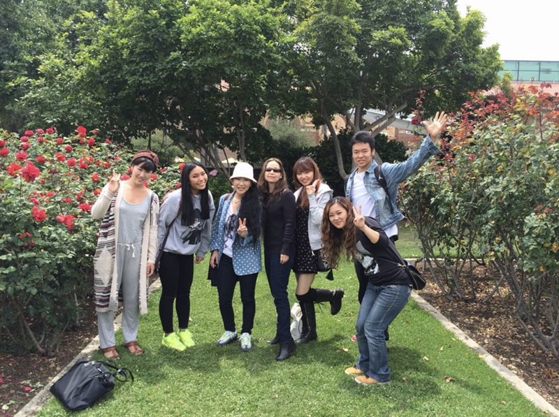 Group photo of ESL students on a field trip
